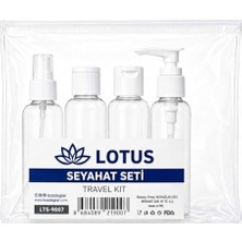 Odea Lotus Şeffaf Seyahat Seti, 4 Parça