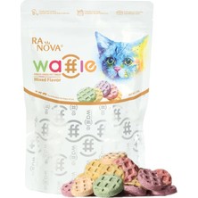 Odea Ranova Kediler Için Dondurularak Kurutulmuş Etli Waffle *60G (Karışık Lezzet)