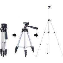 Odea Telefon ve Kamera Tutucu Tripot Ayak 105 cm (Telefon Tutuculu) 3110 Prof. Fotoğraf Video Çekim