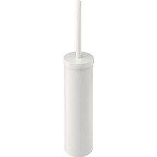 Odea Tuvalet Fırçası "enudden" Değiştirilebilir Fırçalı Tuvalet Fırçası - Çelik - Beyaz - Uzunluk: 48 cm - Çap: 9,7 cm