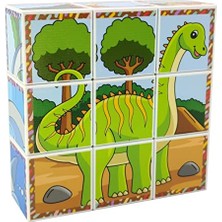 Odea Dinozorlar 3D Manyetik Puzzle Seri 2 - (9 Mıknatıslı Küp 6 Dinazor Yapboz)