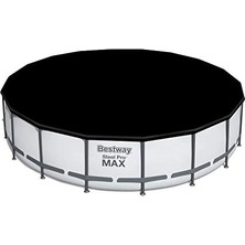 Odea Bestway 5,49M Pvc Havuz Örtüsü 549 cm Çapındaki Yuvarlak Yer Üstü Havuzlar Için 555 cm Çap
