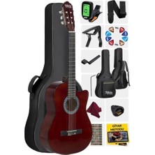 Odea Midex CG-390BR-XBAG Klasik Gitar 4/4 Sap Ayarlı Kesik Kasa