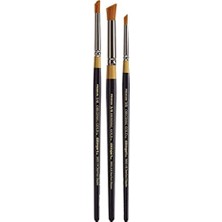 Odea Orijinal Altın 9850 Serisi, Golden Taklon Deerfoot Stippler, 3'lü Set Siyah