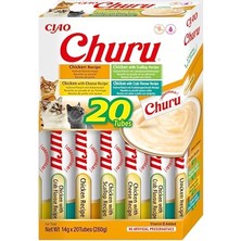 Odea Churu Kedi Ödül Sı Likit Atıştırmalık Kutusu, Tavuklu | Tahıl Içermez, Şekersiz, Yapay Aroma Içermez |%100 Doğal Et, Birinci Sınıf Japon Kedi Atıştırmalıkları 20 x 14 G