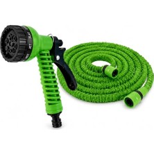 Odea Orret Home 15 Metre Uzayabilir Kumaş Kaplamalı Bahçe Hortumu, Kobra Hortum Seti, 7 Modlu Fıskiye Tabancalı Spiral Esnek Sulama Hortumu, Bağlantı Ekipmanlı Araç Yıkama ve Bahçe Sulama Hortumu