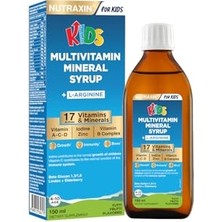 Odea Nutraxin Kids Multivitamin Mineral Şurup 150 ml – 17 Vitamin ve Mineral, L-Arjinin, Kara Mürver, Beta Glukan, Çocuklar Için Bağışıklık ve Gelişim Desteği