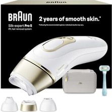 Odea Braun Ipl Silk·expert Pro 5, Evde Lazerle Tüy Alma, Çanta, 3 Başlık, PL5351