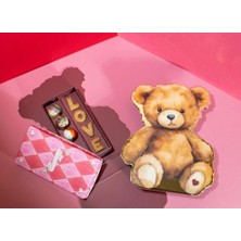 Odea - Teddy Bear/ayıcık Figürlü, 3 Boyutlu, Özel Tasarım Baskılı Karton Kutu, Hediye Ambalajı, Hediye Kutusu (2ADET)