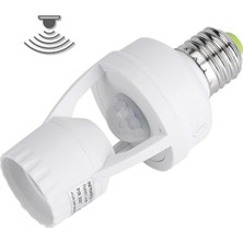 Odea Parcbeny 24272 360° Pır Hareket Sensörlü E27 Lamba Duy Uyumlu Adaptörü Zaman Ayarlı Ac 100V-240V 60W Max