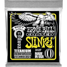 Odea Ernie Ball Beefy Slinky Kaplamalı Titanyum Rps Elektro Gitar Telleri, Ölçü 11-54