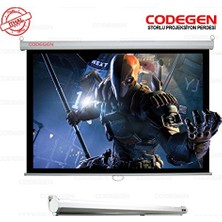 Odea Ax-24 240X200CM Siyah Fonlu Storlu Kilitleme Mekanizmalı Projeksiyon Perdesi, Beyaz