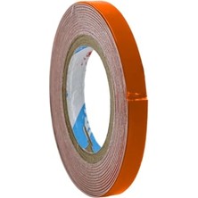 Odea BADEM10 Yapışkanlı N Bisiklet Motosiklet Araba Jant Bandı 7 mm x 7 Metre Turuncu Reflektif Parlayan Bant