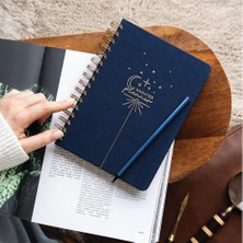 Odea Paperora A5 Spiralli Keten Süresiz Planlayıcı Ajanda Lacivert