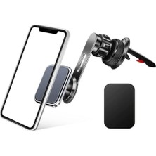 Odea Apera NR93 Araç Içi Havalandırma Telefon Tutucu Metal Kasa Mıknatıslı Kancalı Mekanizma