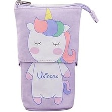 Odea Unicorn Uzayabilen Teleskopik Kalem Kutu Makyaj Çantası Çok Amaçlı Çanta