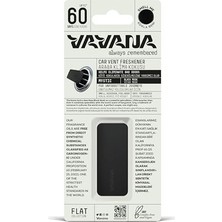 Odea Vavana Araba Klima Kokusu, Flat Oto Kokusu, 60 Gün Etkili Araç Kokusu (Siyah Musk)