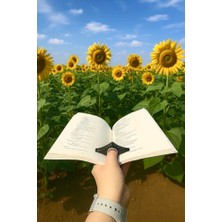 Odea Kitap Ayracı - Sayfa Tutucu - Tek El Kitap Okuma Aparatı (Siyah)