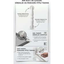 Odea Profesyonel Pencere Fitili ve Sineklik Montaj Makarası - Çift Başlıklı Ergonomik Fitil Takma Aparatı