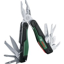 Odea Bosch 16'sı 1 Arada Çok Amaçlı Alet, Dıy, Outdoor ve Kamp Için Çok Amaçlı Alet, Paslanmaz Çelik, Kilitleme Fonksiyonu, Yumuşak Tutuş, 16 Fonksiyon, Pense, Makas, Tornavida, Bıçak, Testere Vb