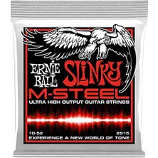 Odea Ernie Ball P02915 Sıska Üst Ağır Alt Slinky M-Çelik Elektro Gitar Telleri, Ölçü 10-52