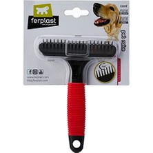 Odea Gro 5872 Köpekler Için Tırmık Tarağı, Döner, Yuvarlak Dişler, Orta ve Uzun Tüylü Hayvanların Alt Kürkleri Için Ideal, 15,5 x 11 x 3,3 cm