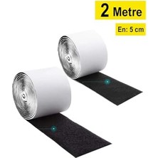 Odea Dünya Magnet 2 Metre Arkası Yapışkanlı Cırt Cırtlı Bant - Kaliteli Cırt Bant - Cırt Cırt Band - En 5cm x Boy 2mt