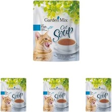 Odea Garden Mix Balikli Kedi Çorbasi 40GR (4 Paketi)