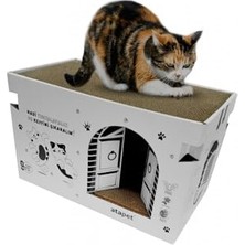 Odea Karton Kedi Tırmalama ve Dinlenme Evi