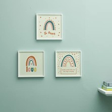 Odea Bebek Odası Için Minimal Tasarımlı Çerçeve 3'lü 20X20 cm