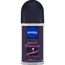 Odea Nıvea Kadın Roll On Deodorant Pearl&beauty Fine Fragrance,72 Saat Anti-Perspirant Koruma 50M