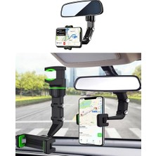 Odea Kyrotech Dikiz Aynası, Koltuk Arkası, Çalışma Masası Telefon Tutucu, Standart, Iphone, Samsung, Xiaomi, Huawei Uyumludur, 360 Dönebilen Çok Fonksiyonlu Akrobat Telefon Tutucu
