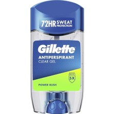 Odea Gillette Power Rush Terlemeyi Önleyici Şeffaf Jel Deodorant 70 ml