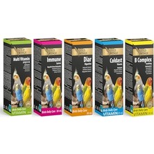 Odea Gold Wings Premium 5'li Kuş Vitamin Seti