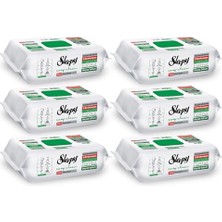 Odea Sleepy Easy Clean Premium Beyaz Sabun Katkılı Yüzey Temizlik Havlusu Mendili 6X100 (600 Yaprak)
