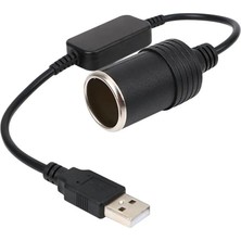 Odea Monte Lua USB 2.0 Siyah 5 Volt 2 Amper To 12 Volt 800MAH Araç Çakmaklığına Çevirici