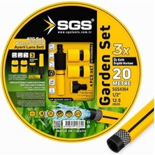 Odea 4364 Gardenflex Hortum 20MT 4 Prç.lans Set