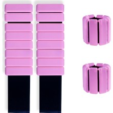 Odea El ve Ayak Bilek Ağırlığı 500 gr x 2 Adet | Ayarlanabilir Ağırlıklı Bileklik Spor ve Fitness Ekipmanı (Pembe)
