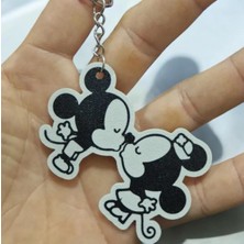 Alaswan Aşk Dolu Mickey ve Minnie Sevimli Figür Karakter Anahtarlık