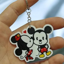 Alaswan Mickey ve Mininie Aşkı Sevimli Figür Karakter Anahtarlık