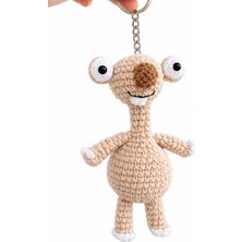 Maskot Buz Devri Sid Amigurumi Organik Anahtarlık Oyuncak