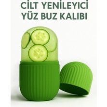 Yenilig Buz Yüz Silindiri | %100 Silikon Masaj Aleti Silikon Buz Küpü Rulo Masaj Göz Torbalarını Giderme