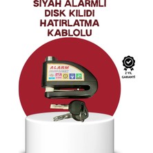 Elivora Güvenlik Sensörlü Alarmlı Disk Kilidi Motosiklet ve Bisiklet Için