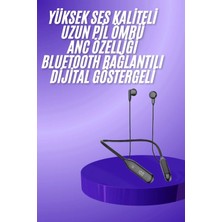 Elivora Boyun Bantlı Kablolu Yüksek Ses Kaliteli Bluetooth Kulaklık Uzun Pil Ömrü 100 Saat Sarj