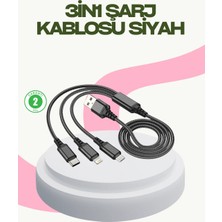 Elivora Hızlı Şarj Destekli Çoklu Şarj Kablosu – Seyahat ve Günlük Kullanım