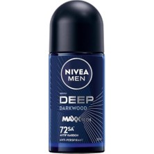 Odea Erkek Roll On Deodorant Deep Dimension 50 Ml,72 Saat Ter ve Ter Kokusuna Karşı Koruma,maskülen Ferah Koku,aktif Karbon,yapışkan His Bırakmaz