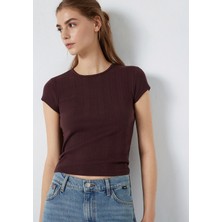 Mavi Bordo Basic Tişört 1613808-70223