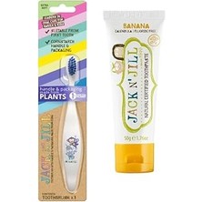 Nacario Jack N' Jıll Jack N Jill Bebek/çocuk Diş Fırçalama Seti (Unicorn&monkey Diş Fırçası + Muz Aromalı Diş Macunu 50G)