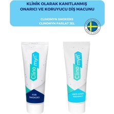 Nacario Clinomyn Fresh Jel Diş Beyazlatan ve Parlatan Diş Macunu + Smokers Diş Beyazlatan Diş Macunu 75 ml