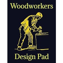 Nacario Independently Published Woodworkers Design Pad - For Woodworkers - Sketch Pad - Craftsmen's Project Planner - Woodworking Grid Graph Paper